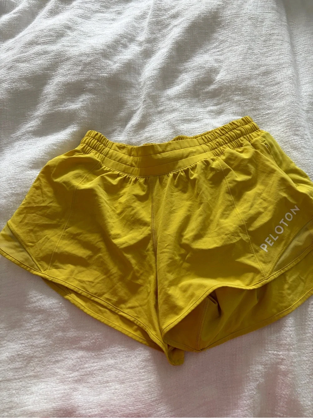 lululemon athletica Women's Yellow Athletic Shorts - Lightweight Run Shorts